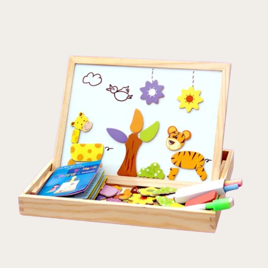 Tablica 2w1 - magnetyczna przygoda w świecie zwierząt