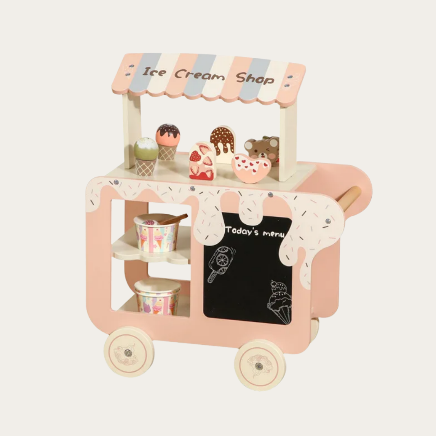 Drewniany wózek lodziarnia Creamy Truck