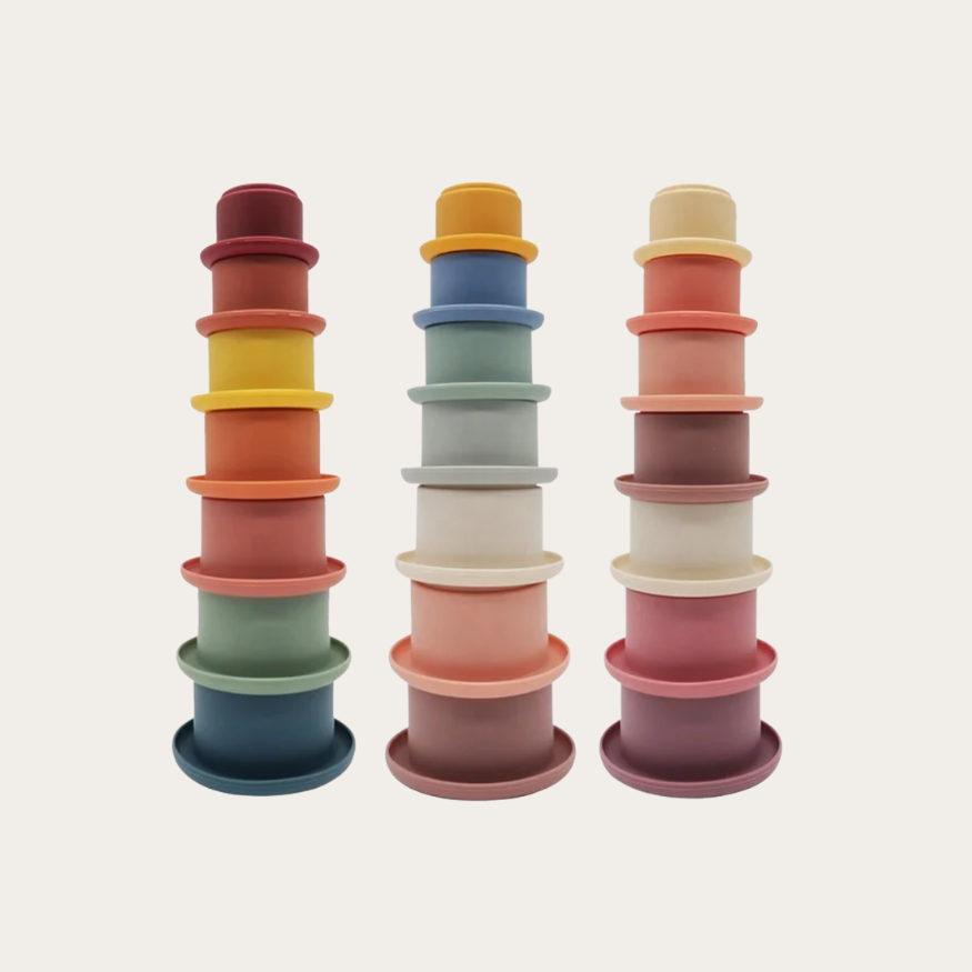 Silikonowe Kubeczki do Układania – Kolory, Kształty i Zabawa w Jednym