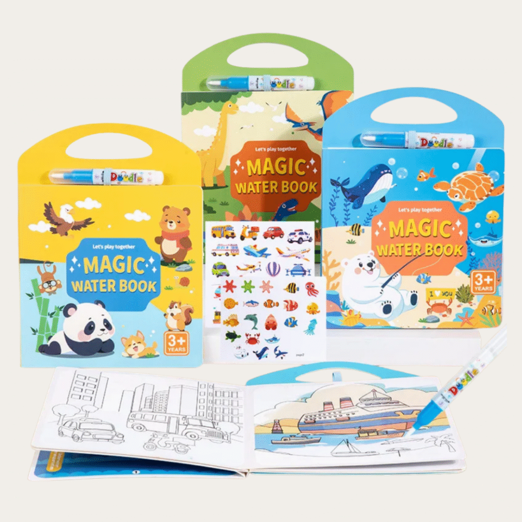 Książeczka do malowania wodą – wielokrotnego użytku Ocean