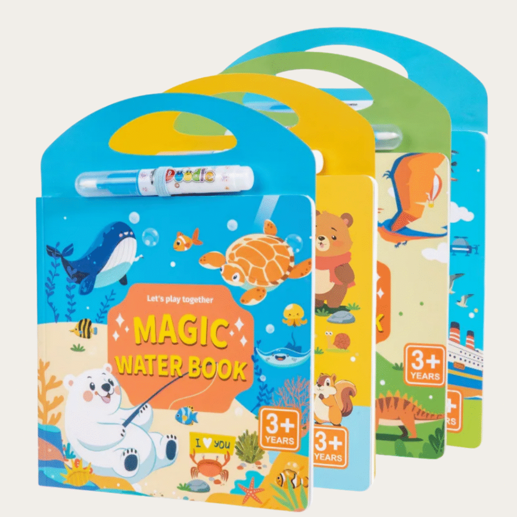 Książeczka do malowania wodą – wielokrotnego użytku Świat Zwierząt