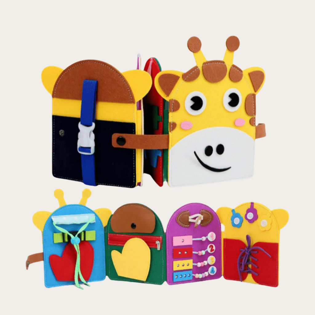 Książeczka sensoryczna z filcu „Moje Pierwsze Przygody”