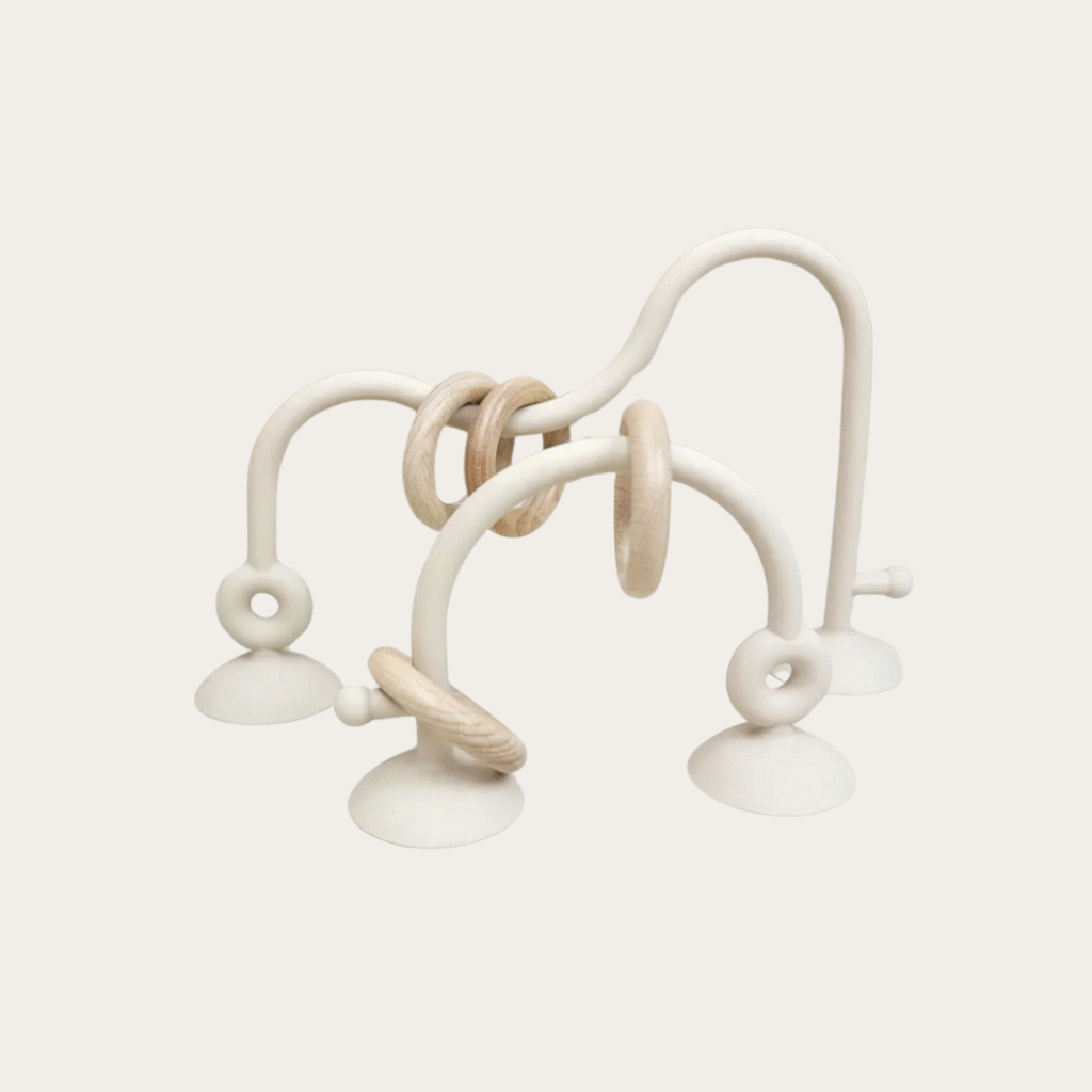 Baby Steps - tunel sensoryczny z przyssawkami i bukowymi krążkami