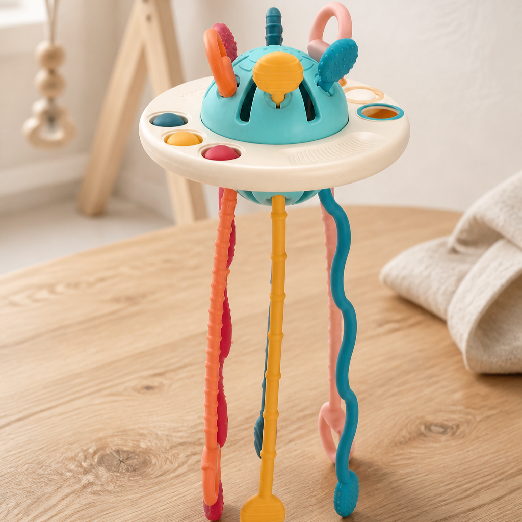Asteria Collection - sensoryczny gryzak z linkami Montessori Colourful