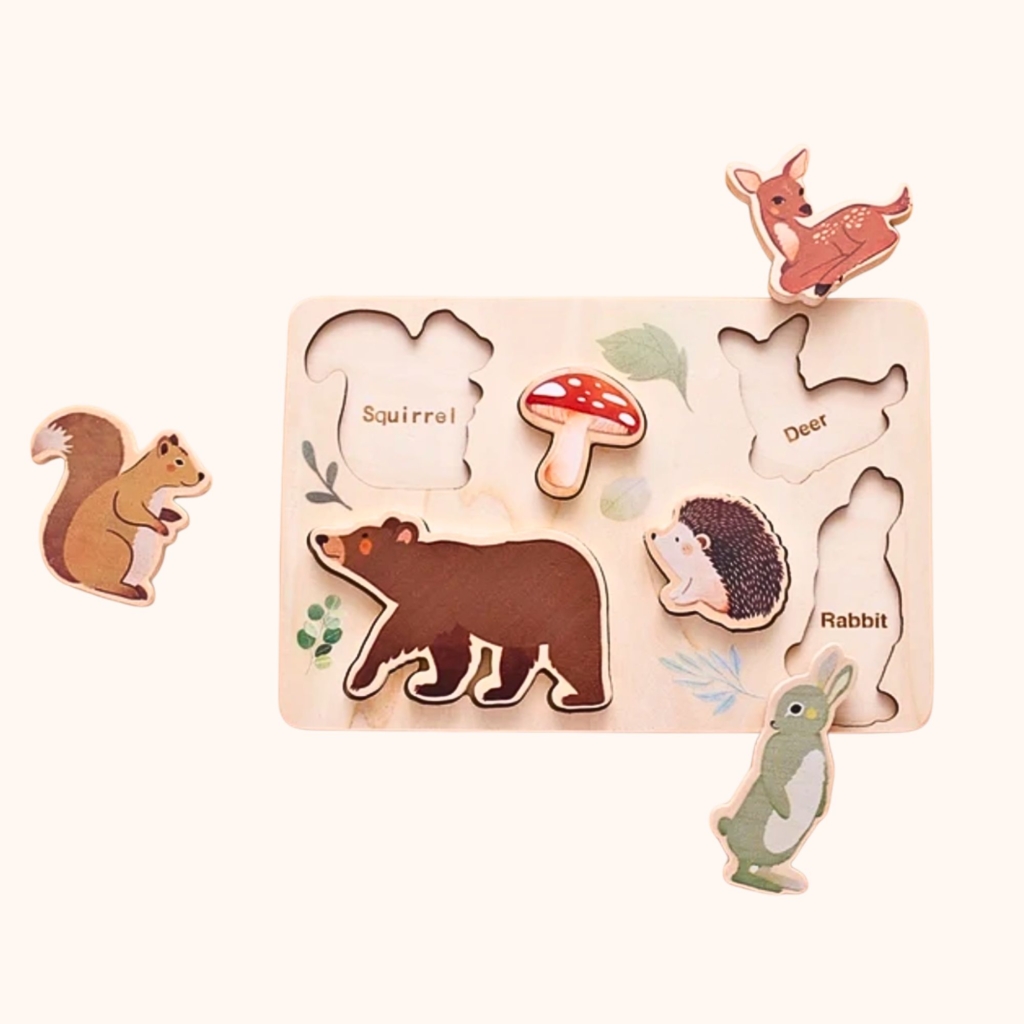 Baby Steps - Puzzle drewniane 2w1 Forest Friends