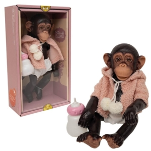 Bambi - Małpka Szympans w Ubranku 32 cm