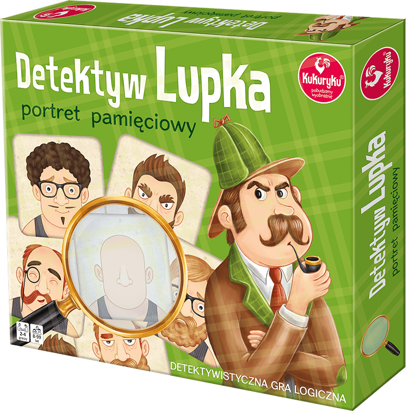 Detektyw Lupka - Portret pamięciowy Gra Logiczna 8+