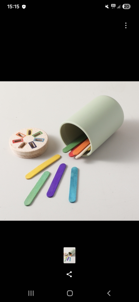 Brain Hunters - Sorter kolorów i kształtów kubeczek Montessori