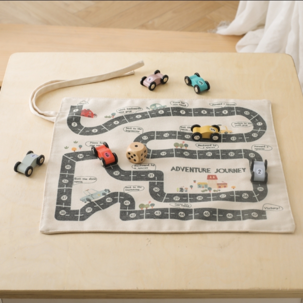 Adventure Journey - przenośna gra planszowa z autkami