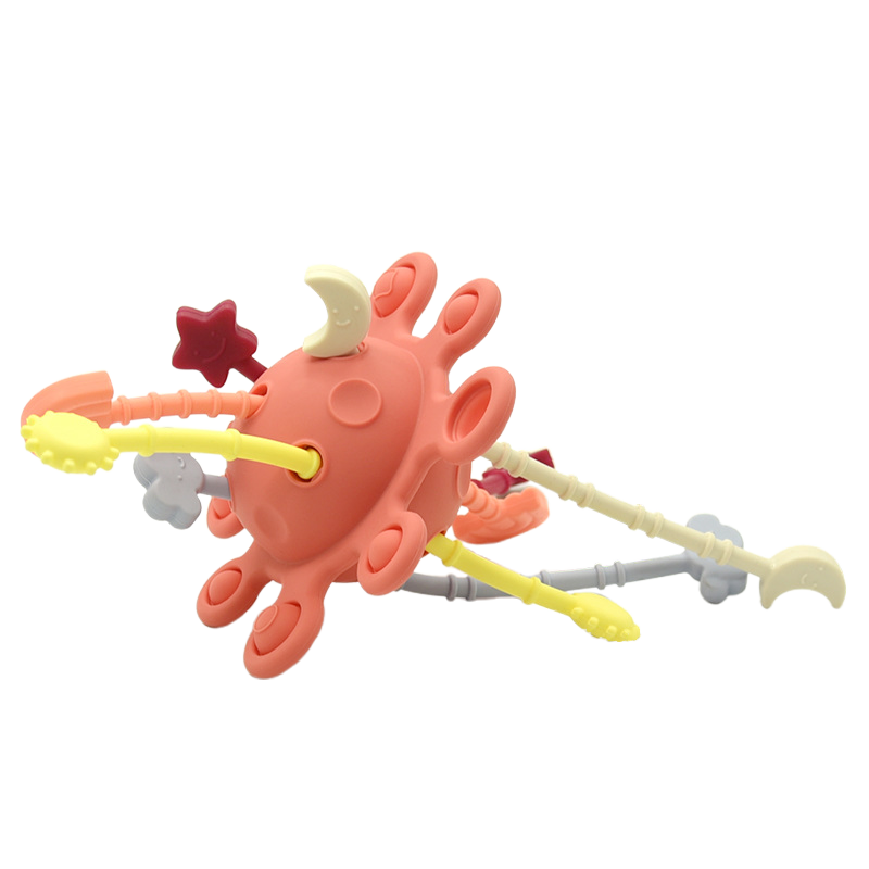 Asteria Collection - gryzak z linkami Montessori Coral