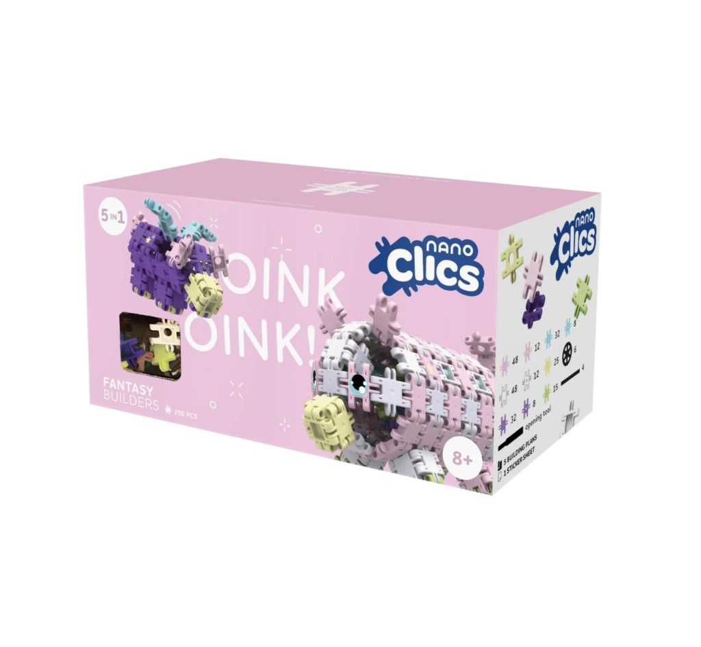 Nano Clics Klocki 5w1 - Konstruktorzy 250el 8+