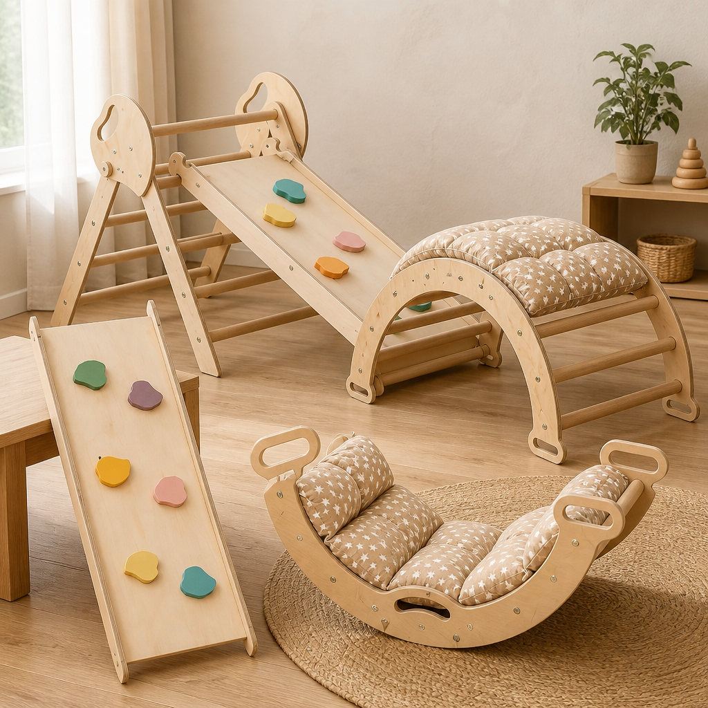 BouncyWood Adventure Set - plac zabaw 5w1