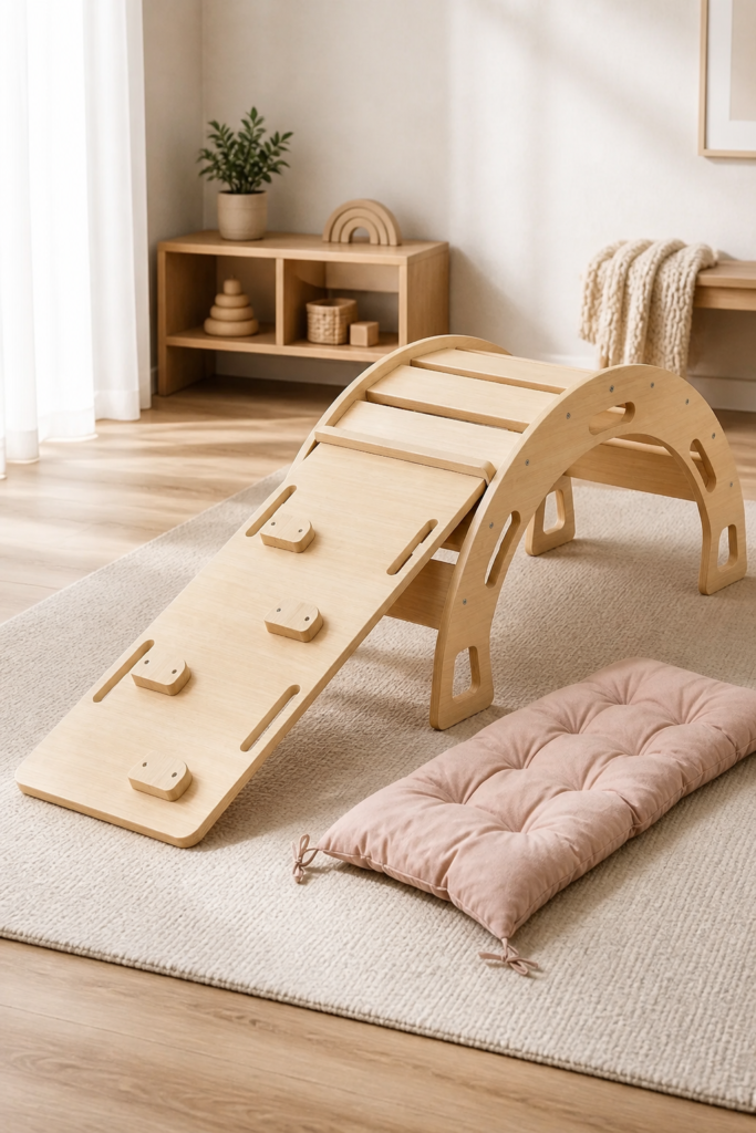 Baby Steps Balance Set  - Zestawy wspierający rozwój bujak + zjeżdżalnia/ścianka wspinaczkowa